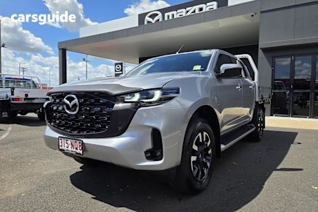 Silver 2025 Mazda BT-50 Dual Cab Chassis Gt (4X4)