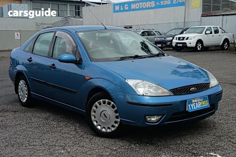 Blue 2003 Ford Focus Sedan Cl