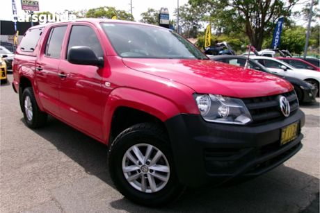 Red 2020 Volkswagen Amarok Dual Cab Utility Tdi420 Core 4Motion (4X4)