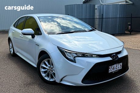 White 2021 Toyota Corolla Sedan Ascent Sport Hybrid