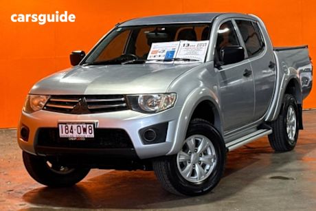Silver 2013 Mitsubishi Triton Double Cab Utility Glx (4X4)