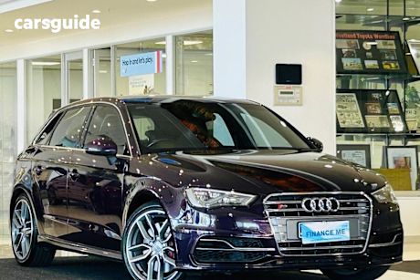 Purple 2015 Audi S3 Hatchback Sportback 2.0 Tfsi Quattro