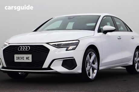 White 2022 Audi A3 Sedan 35 Tfsi Mhev
