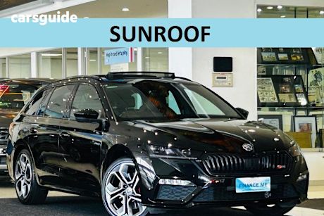 Black 2021 Skoda Octavia Wagon Rs
