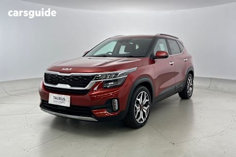 Orange 2022 Kia Seltos Wagon Gt-Line (Fwd) (Two-Tone)