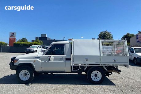White 2020 Toyota Landcruiser Cab Chassis Workmate