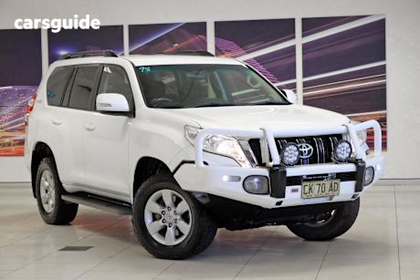White 2016 Toyota Landcruiser Prado Wagon Gxl (4X4)