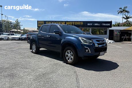 Blue 2017 Isuzu D-MAX Crew Cab Utility Ls-M Hi-Ride (4X4)