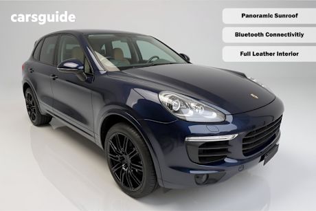 Blue 2016 Porsche Cayenne Wagon S Diesel