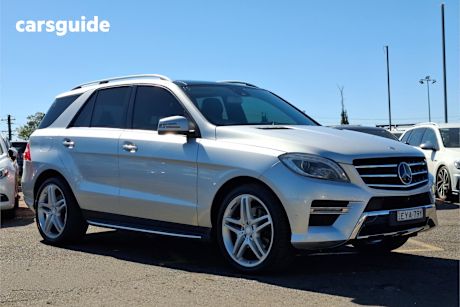 Silver 2013 Mercedes-Benz ML SUV ML350 BLUETEC 4X4