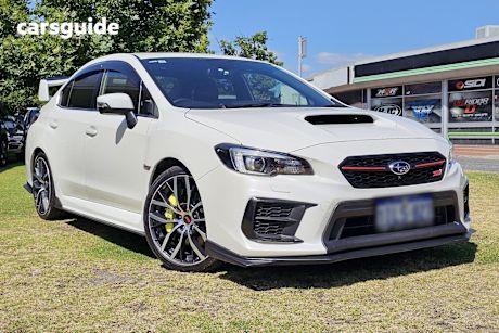 White 2021 Subaru WRX Sedan Sti Premium (Awd)