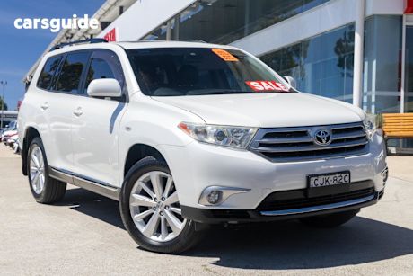White 2012 Toyota Kluger Wagon Altitude (Fwd) 7 Seat