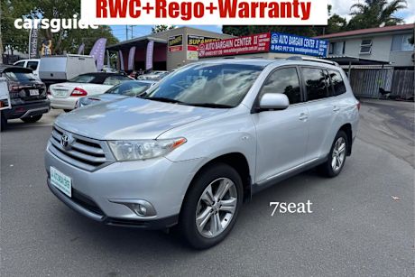 Silver 2013 Toyota Kluger Wagon Kx-S (Fwd)