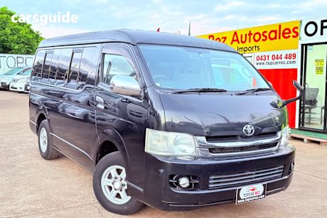 Black 2009 Toyota HiAce Wagon COMMUTER