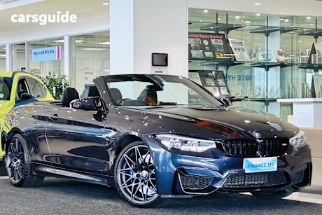 Blue 2018 BMW M4 Convertible