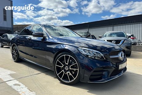 Blue 2019 Mercedes-Benz C200 Sedan