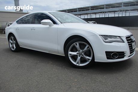 White 2011 Audi A7 Hatchback Sportback 3.0 Tdi Quattro