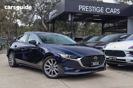 Blue 2021 Mazda 3 Sedan G20 Evolve