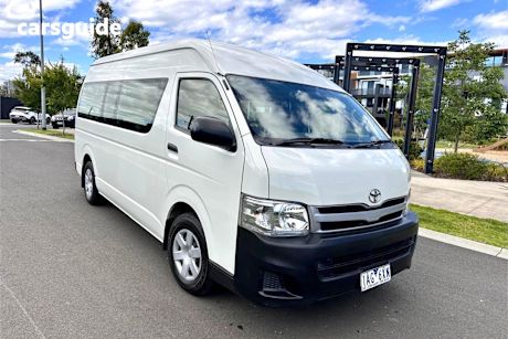 White 2013 Toyota HiAce Bus Commuter