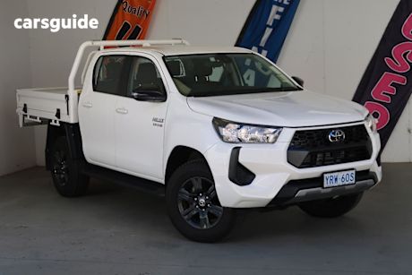 White 2024 Toyota Hilux Ute Tray
