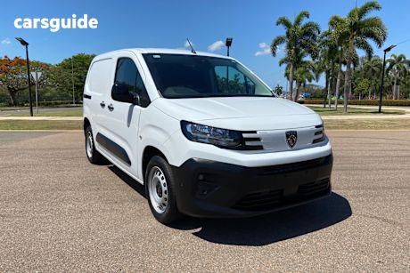 White 2024 Peugeot Partner Van Pro Short