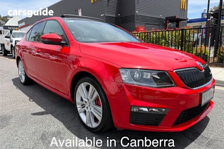 Red 2015 Skoda Octavia Hatchback Rs 162 Tsi
