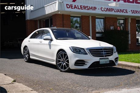 White 2018 Mercedes-Benz S450 Saloon L