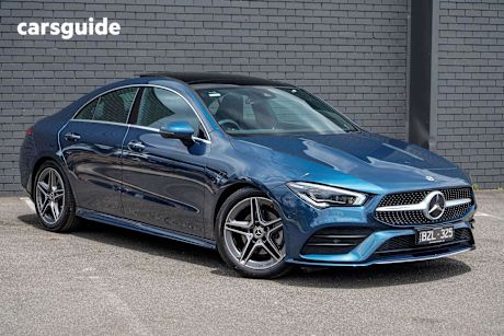 Blue 2022 Mercedes-Benz CLA200 Coupe