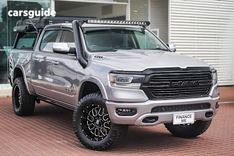 Silver 2021 RAM 1500 Crew Cab Utility Laramie Rambox (Hybrid)