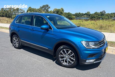 Blue 2017 Volkswagen Tiguan Wagon 110 Tdi Comfortline