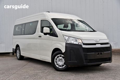 White 2020 Toyota HiAce Bus Slwb Commuter (12 Seats)