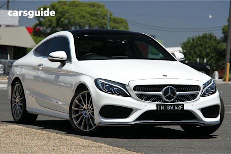 White 2018 Mercedes-Benz C300 Coupe