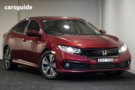 Red 2020 Honda Civic Sedan Vti-L