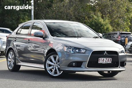 Grey 2014 Mitsubishi Lancer Hatchback Gsr Sportback