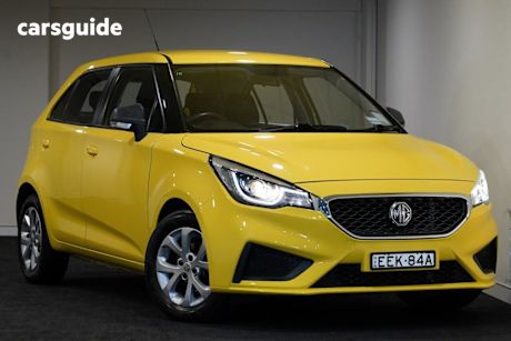 Yellow 2019 MG MG3 Hatchback Core