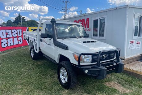 White 2020 Toyota Landcruiser 70 Series Ute Tray WORKMATE VDJ79R