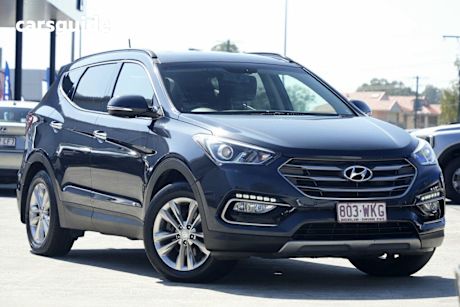 Grey 2016 Hyundai Santa FE Wagon Elite Crdi (4X4)