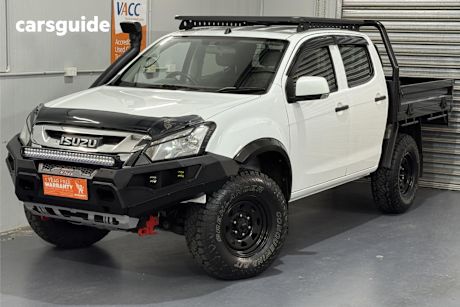 White 2019 Isuzu D-MAX Crew Cab Chassis Sx (4X4)
