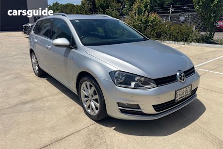 Silver 2014 Volkswagen Golf Wagon 103 Tsi Highline