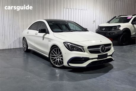 White 2016 Mercedes-Benz CLA45 Coupe Amg