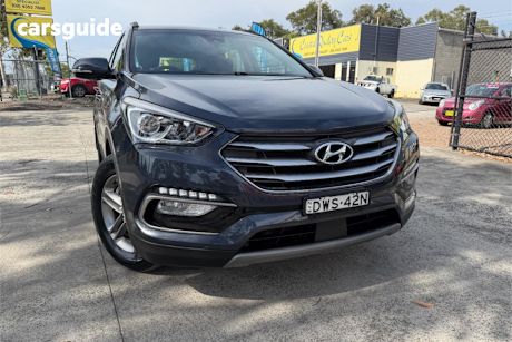 Blue 2017 Hyundai Santa FE Wagon Active Crdi (4X4)