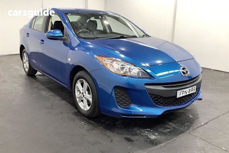 Blue 2013 Mazda 3 Sedan Neo
