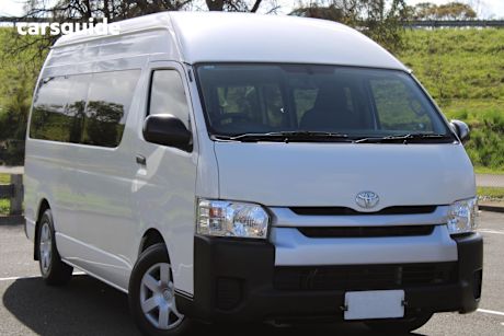 White 2018 Toyota HiAce Bus Commuter