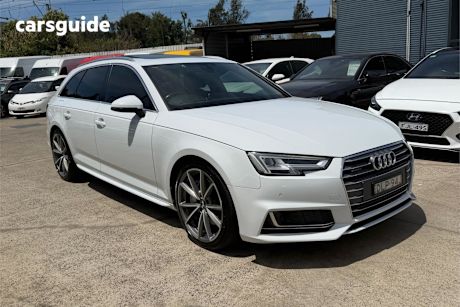 White 2017 Audi A4 Wagon 2.0 Tfsi Quattro Sport