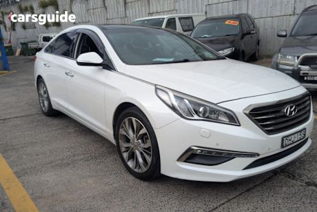 White 2016 Hyundai Sonata Sedan Premium