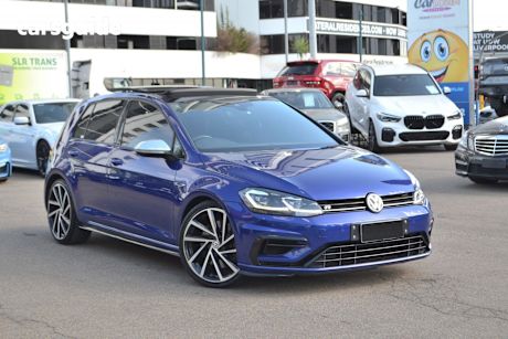 Blue 2017 Volkswagen Golf Hatchback R