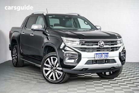 Black 2025 Volkswagen Amarok Dual Cab Utility Aventura Tdi600 4Motion