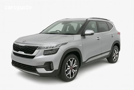 Grey 2022 Kia Seltos Wagon Gt-Line (Fwd) (Two-Tone)