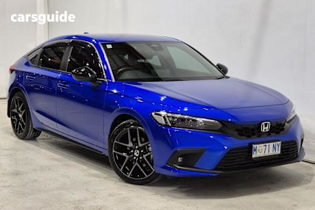 Blue 2021 Honda Civic Hatchback Vti-S