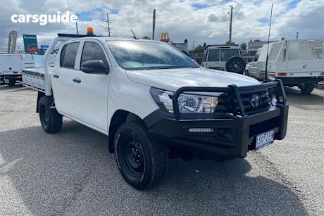 White 2020 Toyota Hilux Double Cab Pick Up Workmate Hi-Rider